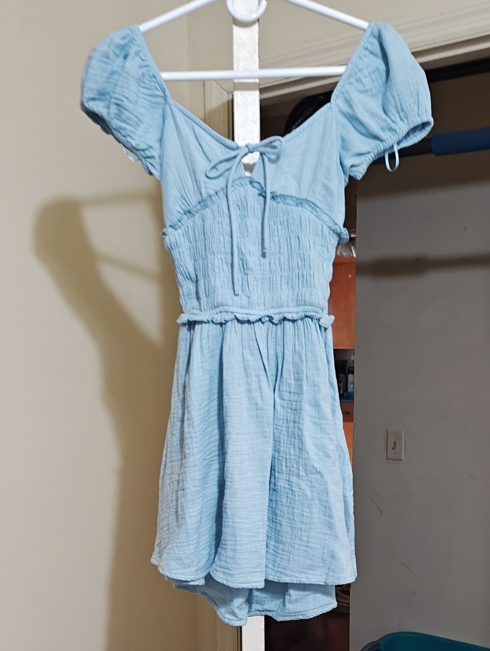 Cotton:On Serene Blue Backless Mini Sundress